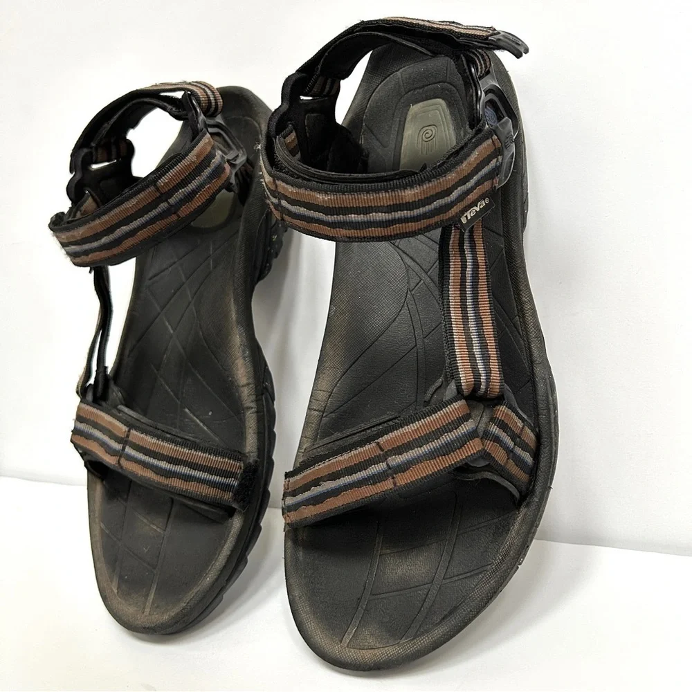 Teva Men’s Terra Fi 5 Universal Hiking Sandal Black & Brown, Size 13